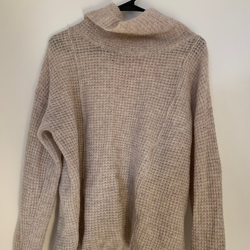 Free People Cozy Tan Turtleneck